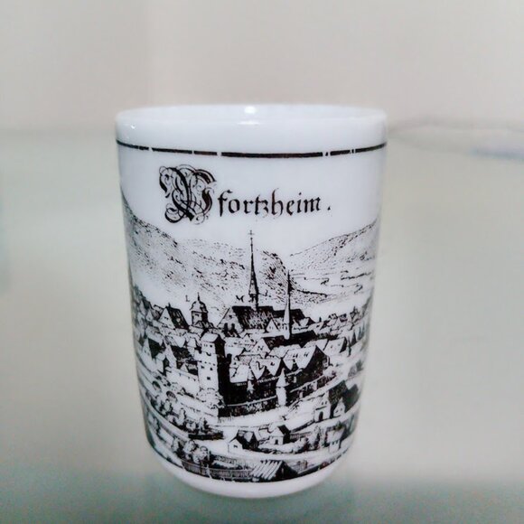 Altenkunstadt Porcelain set of 6 German shot glasses - VINTAGE - Picture 11 of 15